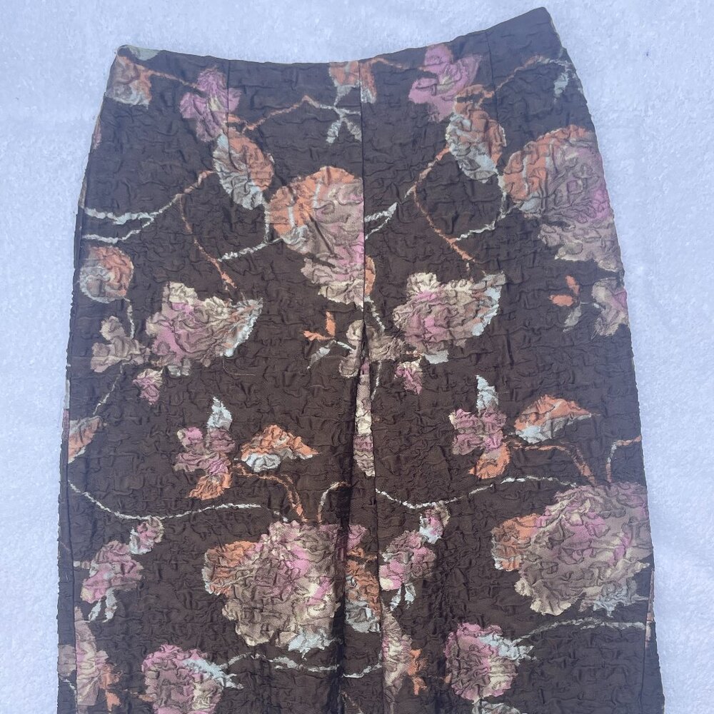 Miu Miu brown floral skirt